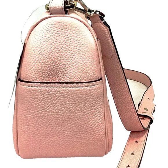 NWT KATE SPADE NEW YORK Crossbody Smoosh 2way Chalk Pink Shoulder Bag Leather - Picture 6 of 11